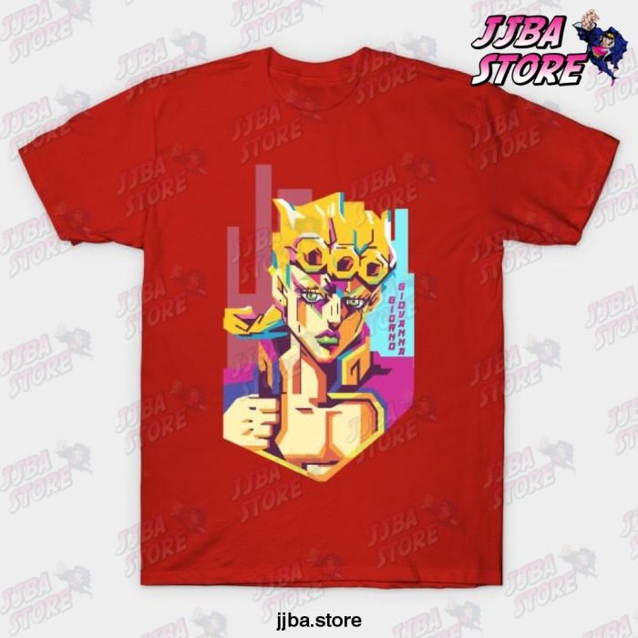 Wpanime - Jojo Goldenwind T-Shirt Red / S