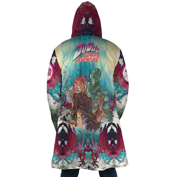 Trippy Kakyoin Hierophant Green Jojo’s Bizarre Adventure Dream Cloak Coat