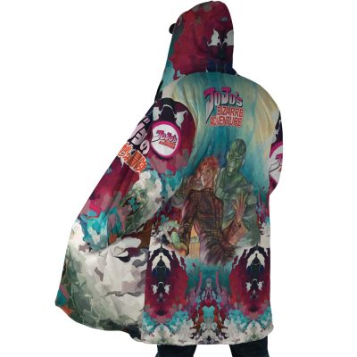 Trippy Kakyoin Hierophant Green Jojo’s Bizarre Adventure Dream Cloak Coat