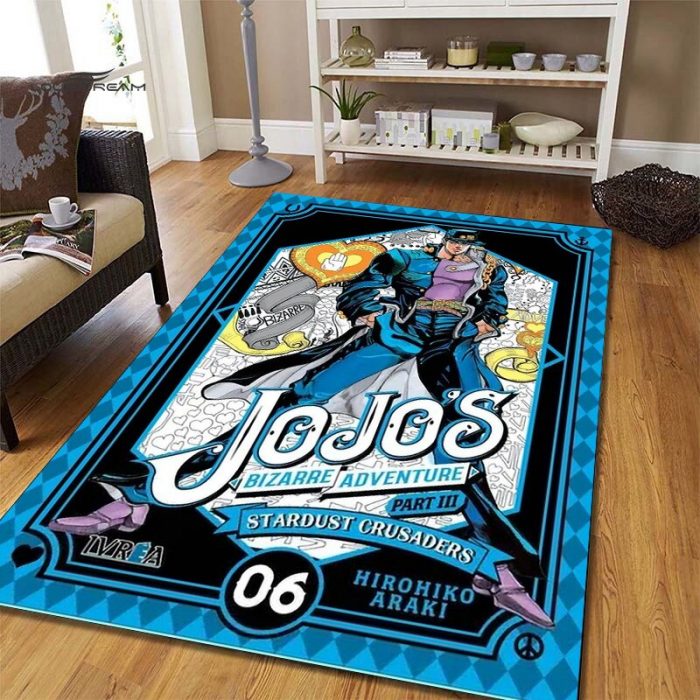 Jojo s Bizarre Adventure Area Rug JOJO Carpet Anime Rug Holiday Gifts Rugs For Living Room 15 - JJBA Store