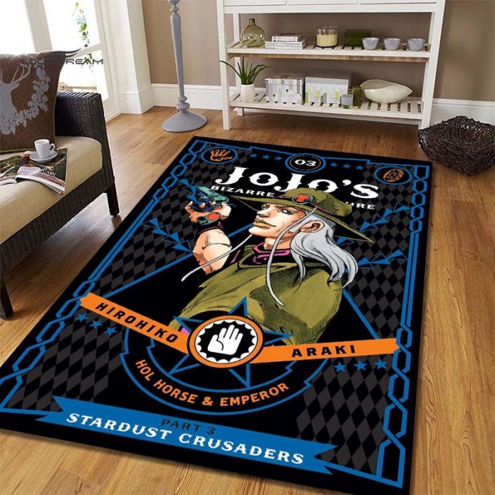 Jojo s Bizarre Adventure Area Rug JOJO Carpet Anime Rug Holiday Gifts Rugs For Living Room 4 - JJBA Store
